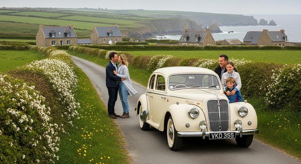 Location voiture rétro en Bretagne : l'expérience qui sublime vos escapades romantiques et familiales